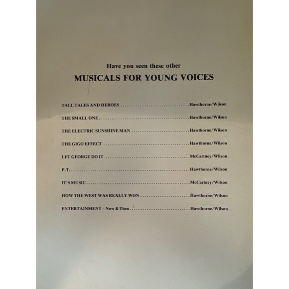 "Dear Abby" A Musical for Young Voices book paperback 1985 english Somerset READ - Picture 2 of 3